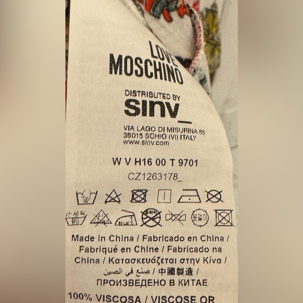 NWT Love Moschino Printed Dress - Italian Size 40 (US 4) - Picture 7 of 7